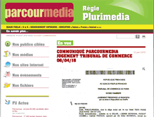 Tablet Screenshot of parcourmedia.fr